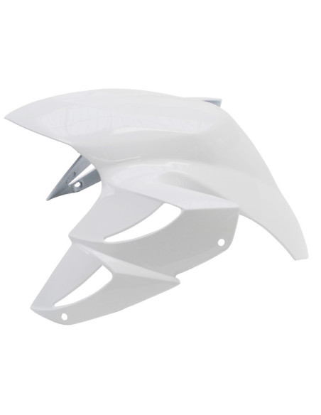 Garde boue avant scooter MBK 50 Booster NG / Rocket / Yamaha 50 BWS Bump / Spy Blanc brillant