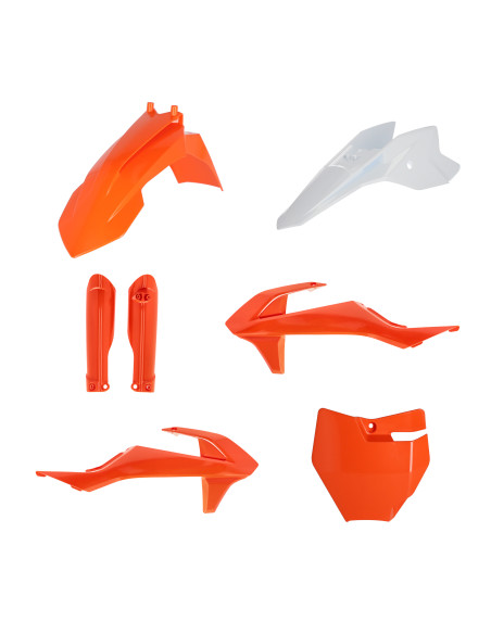 Kit plastiques complet - Orange Blanc - ACERBIS KTM 50 SX 2016