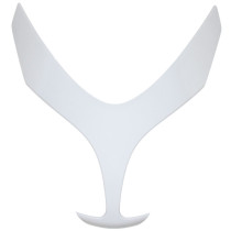 Carénage tablier avant central maxiscooter Yamaha 500 TMax 2008-2011 Blanc brillant