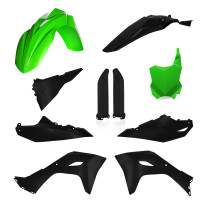 Kit plastiques complet - Vert Noir - ACERBIS Kawasaki 450 KX 2024-2026