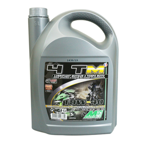 Huile moteur MINERVA 4T TM 10W40 5 Litres