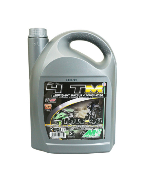 Huile moteur MINERVA 4T TM 10W40 5 Litres