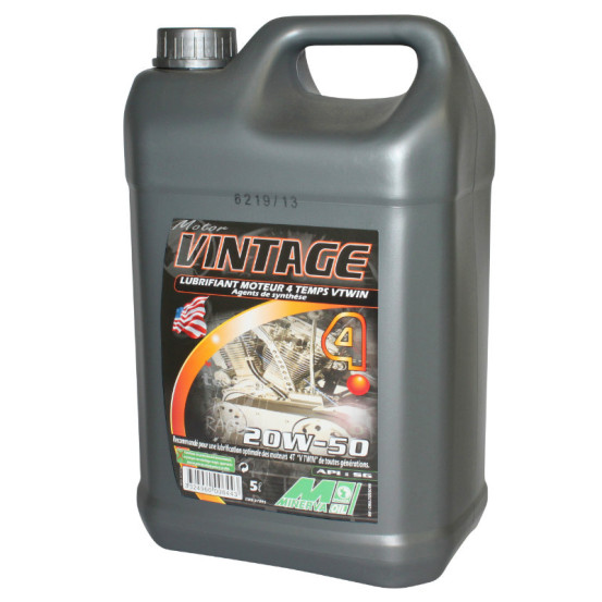 Huile moteur MINERVA Vintage 20W50 5 Litres