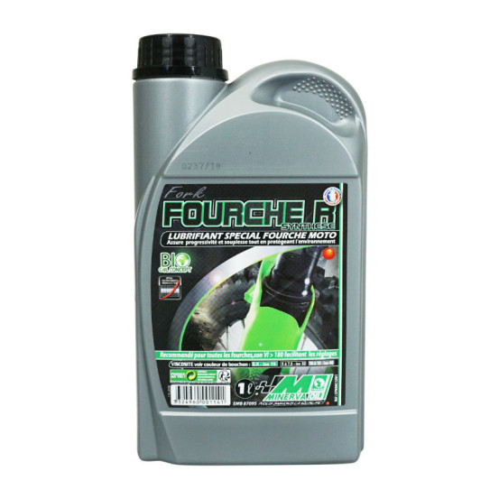 Huile de fourche MINERVA 5W à 7.5W Bio 1 Litre