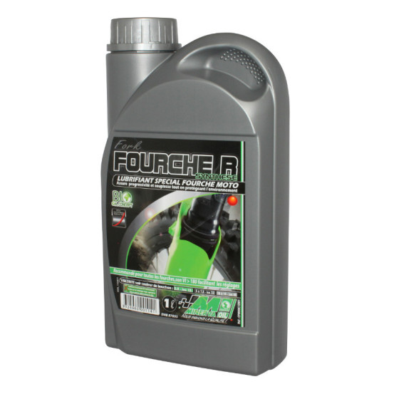 Huile de fourche MINERVA 10W à 15W Bio 1 Litre
