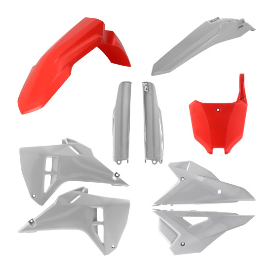 Kit plastiques complet - Rouge Gris - ACERBIS Honda 250 / 450 CRF-R 2025-2026