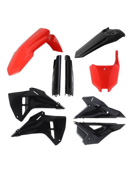 Kit plastiques complet - Rouge Noir - ACERBIS Honda 250 / 450 CRF-R 2025-2026