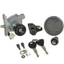 Contacteur à clé MBK 50 Nitro / Yamaha 50 Aerox 2003-2012 (avec serrure de selle et bouchon d'essence - éco)
