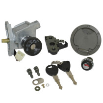 Contacteur à clé MBK 50 Nitro / Yamaha 50 Aerox 1997-2002 (avec serrure de selle et bouchon d'essence - éco)