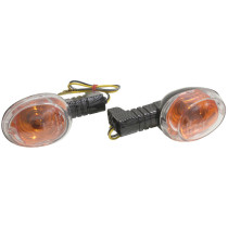 Clignotant MBK 50 Booster/Yamaha 50 BW's après 2004 Transparent/Carbone Arrière