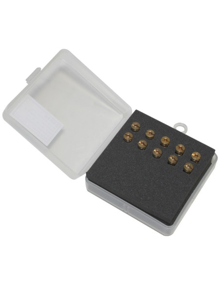 Boite de 10 gicleurs principaux 4T GY6/139QMB 5mm 75 à 98