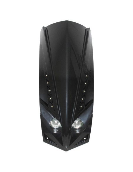 Carénage tablier avant scooter Peugeot 50 Ludix Noir brillant