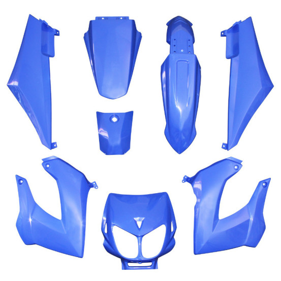 Kit carénages 50 à boite Derbi 50 Senda 2000-2010 Bleu brillant