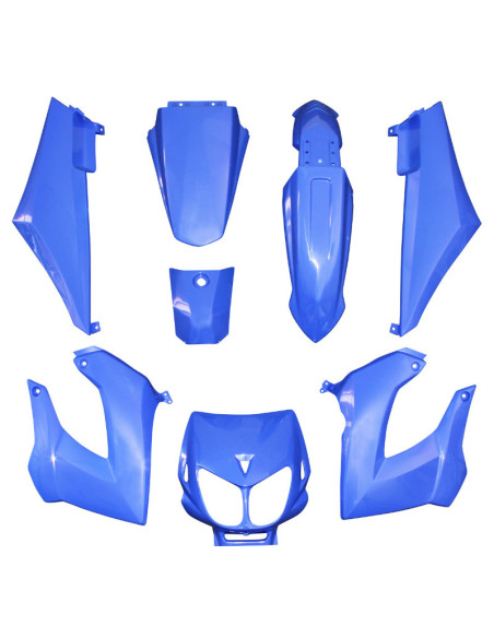Kit carénages 50 à boite Derbi 50 Senda 2000-2010 Bleu brillant