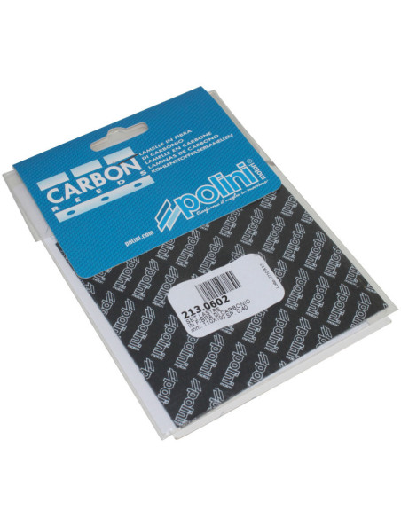 Planches de carbone 110X100 pour clapets compétition POLINI carbone 0,40mm (x2)