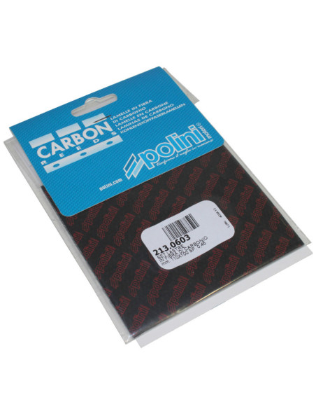 Planches de carbone 110X100 pour clapets compétition POLINI carbone 0,45mm (x2)