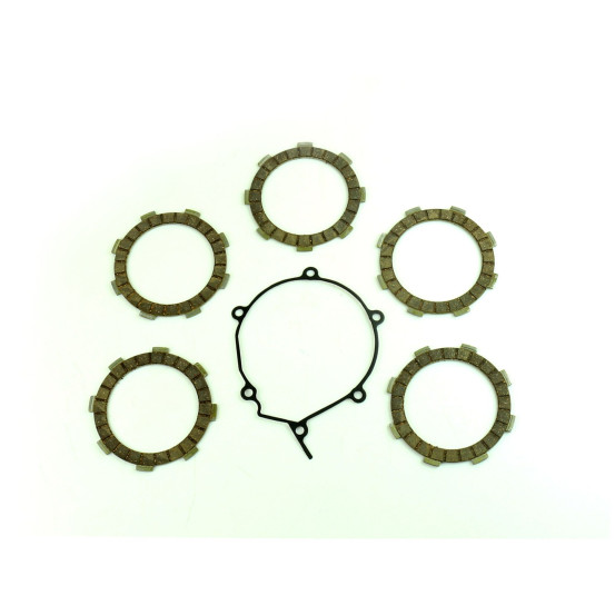 Kit disques embrayage garnis + Joint de couvercle embrayage ATHENA - KAWASAKI 60 KX 1994-2003 65 KX 2000
