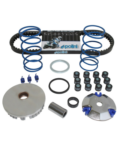 Variateur Hi-Speed complet POLINI 50 MBK Booster Nitro Stunt Yamaha BW's Aerox Slider Aprilia SR Malaguti F12