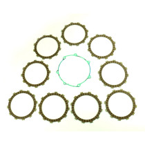 Kit disques embrayage garnis + Joint de couvercle embrayage ATHENA - YAMAHA 450 WR-F 2004 450 YZ-F 2003-2006 2