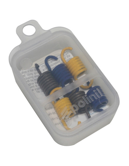 Kit 12 ressorts d'embrayage POLINI +20%/+35%/+50% MBK 50 Booster Yamaha BW's
