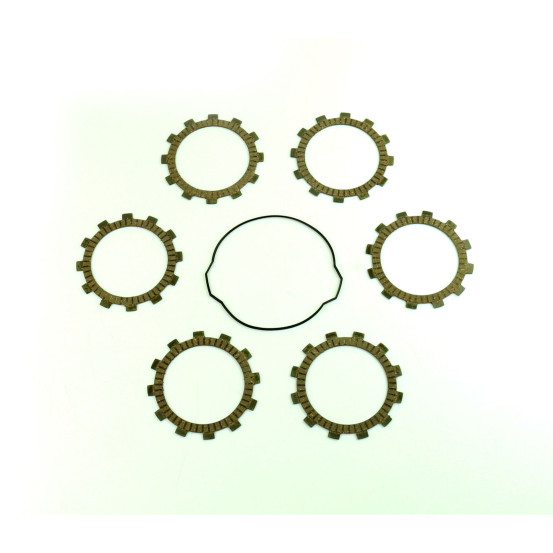 Kit disques embrayage garnis + Joint de couvercle embrayage ATHENA - KTM 65 SX 2009-2018