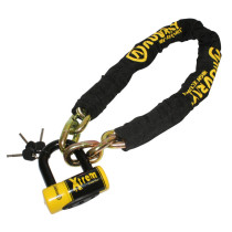 Chaine antivol AUVRAY Xtrem 100 cm + Bloque disque mini SRA