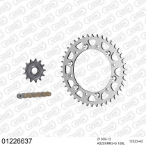 Kit chaine 520 AFAM - Couronne acier - Type de chaine au choix - YAMAHA WR 250 X 2008-2015