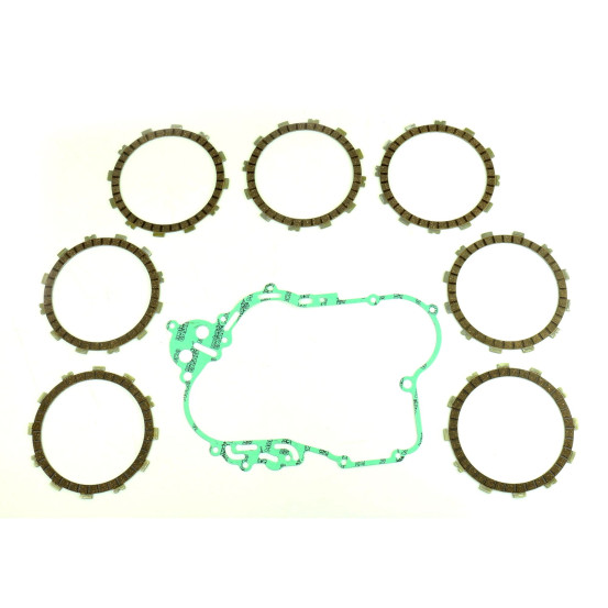 Kit disques embrayage garnis + Joint de couvercle embrayage ATHENA - HUSQVARNA 610 TC 2003-2009 610 TE 2000