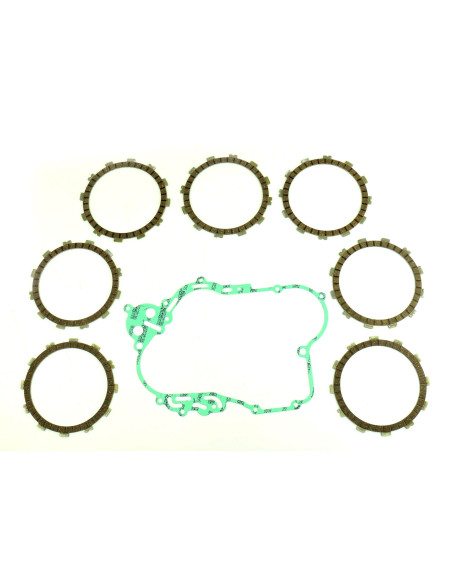 Kit disques embrayage garnis + Joint de couvercle embrayage ATHENA - HUSQVARNA 610 TC 2003-2009 610 TE 2000
