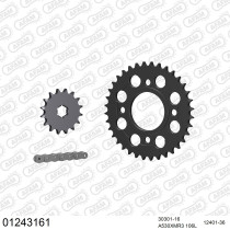 Kit chaine 530 AFAM - Couronne acier - Type de chaine au choix - YAMAHA XS 400 US 1980-1981