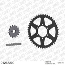 Kit chaine 530 AFAM - Couronne acier - Type de chaine au choix - YAMAHA XJ 550 1981-1984