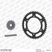 Kit chaine 520 AFAM - Couronne acier - Type de chaine au choix - YAMAHA XJ6 2009-2016