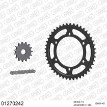 Kit chaine 530 AFAM - Couronne acier - Type de chaine au choix - YAMAHA FZR 600 1991-1993