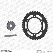 Kit chaine 530 AFAM - Couronne acier - Type de chaine au choix - YAMAHA YZF 600 R THUNDERCAT 1996-2003