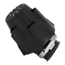 Filtre à air POLINI Blue Air Box PHBG noir fixation coudée 30° diamètre 32mm