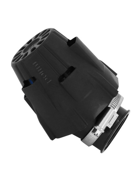 Filtre à air POLINI Blue Air Box PHBG noir fixation coudée 30° diamètre 32mm