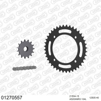 Kit chaine 520 AFAM - Couronne acier - Type de chaine au choix - YAMAHA XT 600 Z TENERE 3AJ 1987-1989