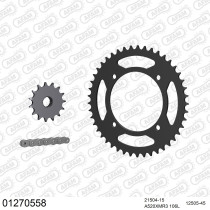 Kit chaine 520 AFAM - Couronne acier - Type de chaine au choix - YAMAHA XT 600 Z TENERE 3AJ6 1990-1995
