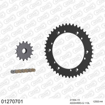 Kit chaine 520 AFAM - Couronne acier - Type de chaine au choix - YAMAHA TTR 600 1993-1996