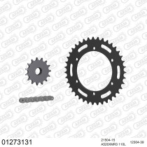 Kit chaine 520 AFAM - Couronne acier - Type de chaine au choix - YAMAHA SZR 660 1996-1998