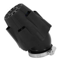 Filtre à air POLINI Blue Air Box PHBG Racing fixation coudée 30° diamètre 37mm
