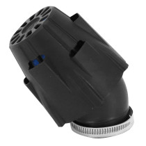 Filtre à air POLINI Blue Air Box PHBH noir fixation coudée 30° diamètre 42mm