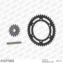 Kit chaine 530 AFAM - Couronne acier - Type de chaine au choix - YAMAHA YZF 750 R 1993-1998
