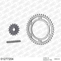 Kit chaine 532 AFAM - Couronne acier - Type de chaine au choix - YAMAHA YZF 750 R 1993-1998