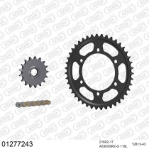 Kit chaine 530 AFAM - Couronne acier - Type de chaine au choix - YAMAHA YZF 750 R7 1999-2003