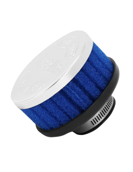 Filtre à air POLINI PHBN/PHVA chromé mousse bleu fixation droite