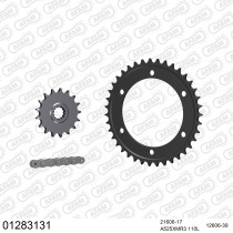 Kit chaine 525 AFAM - Couronne acier - Type de chaine au choix - YAMAHA TRX 850 1996-1999