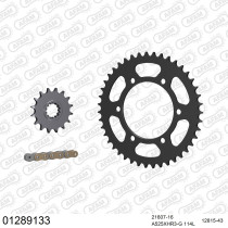 Kit chaine 525 AFAM - Couronne acier - Type de chaine au choix - YAMAHA MT-10 2016-2021