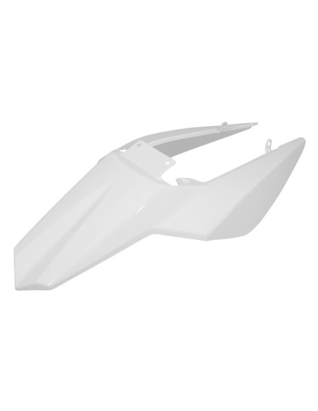 Carénage coque arrière 50 à boite Derbi 50 Senda DRD après 2011 Blanc brillant (monocoque)