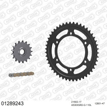 Kit chaine 530 AFAM - Couronne acier - Type de chaine au choix - YAMAHA FZR 1000 R EX-UP 1989-1997